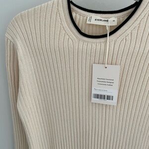 Cotton Wide Rib Midi Dress